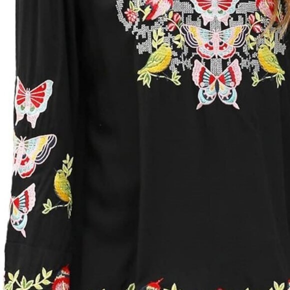 Butterfly Embroidered Blouse - Picture 5 of 7